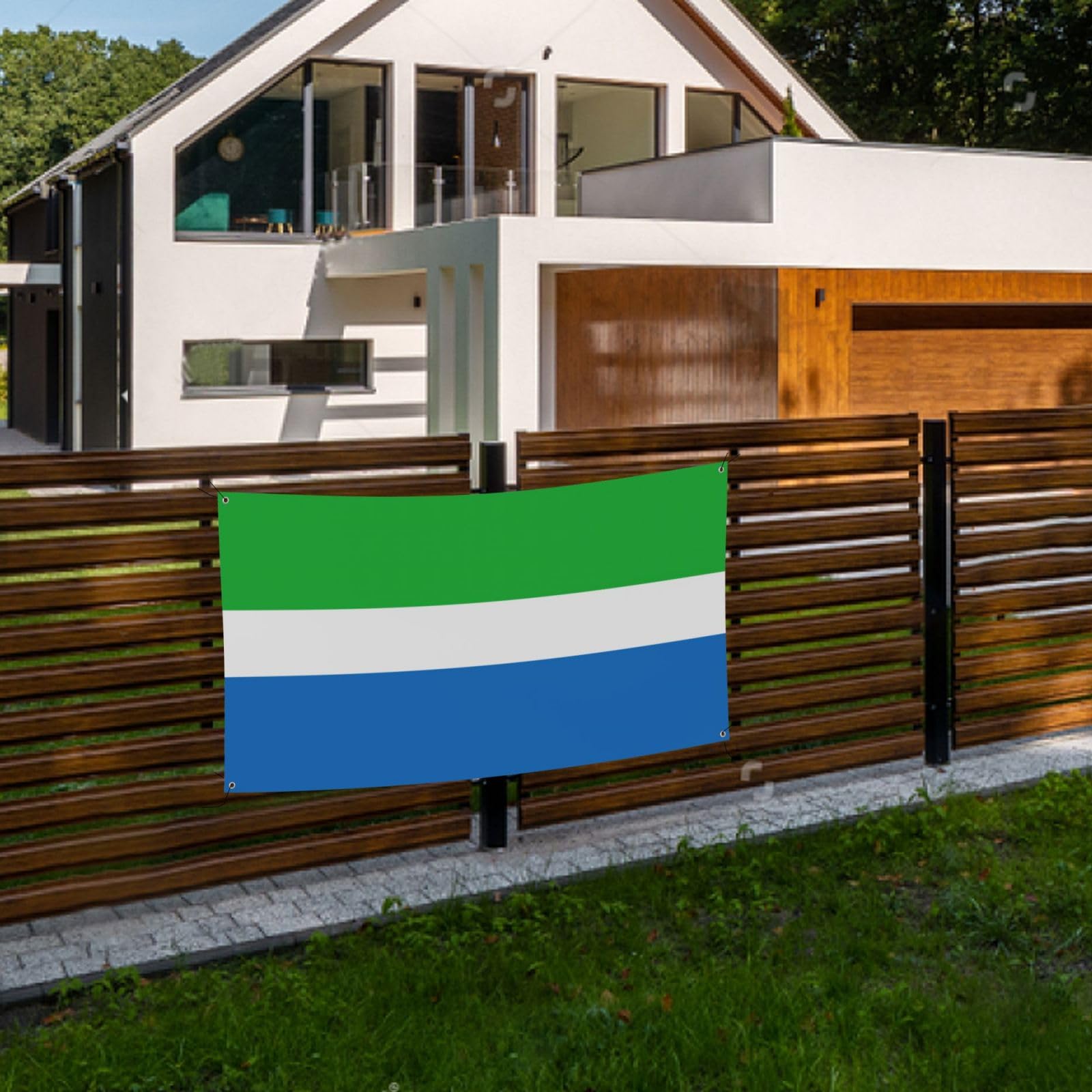 Bandera de Sierra Leona para decoración de fiesta, divertida pancarta de cumpleaños, adecuada para fiestas y eventos temáticos