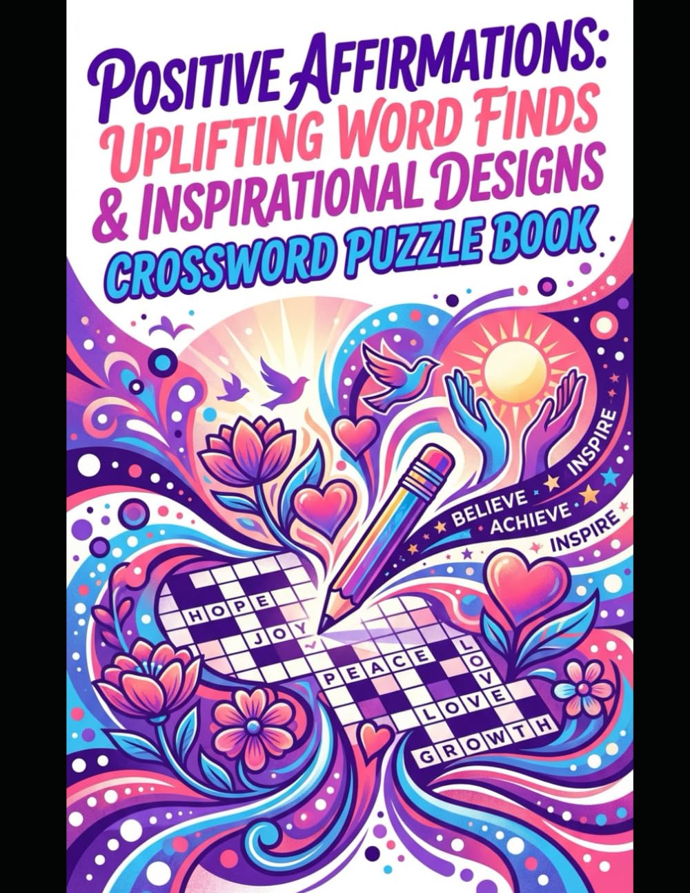 POSITIVE AFFIRMATIONS: UPLIFTING WORD FINDS & INSPIRATIONAL DESIGNS