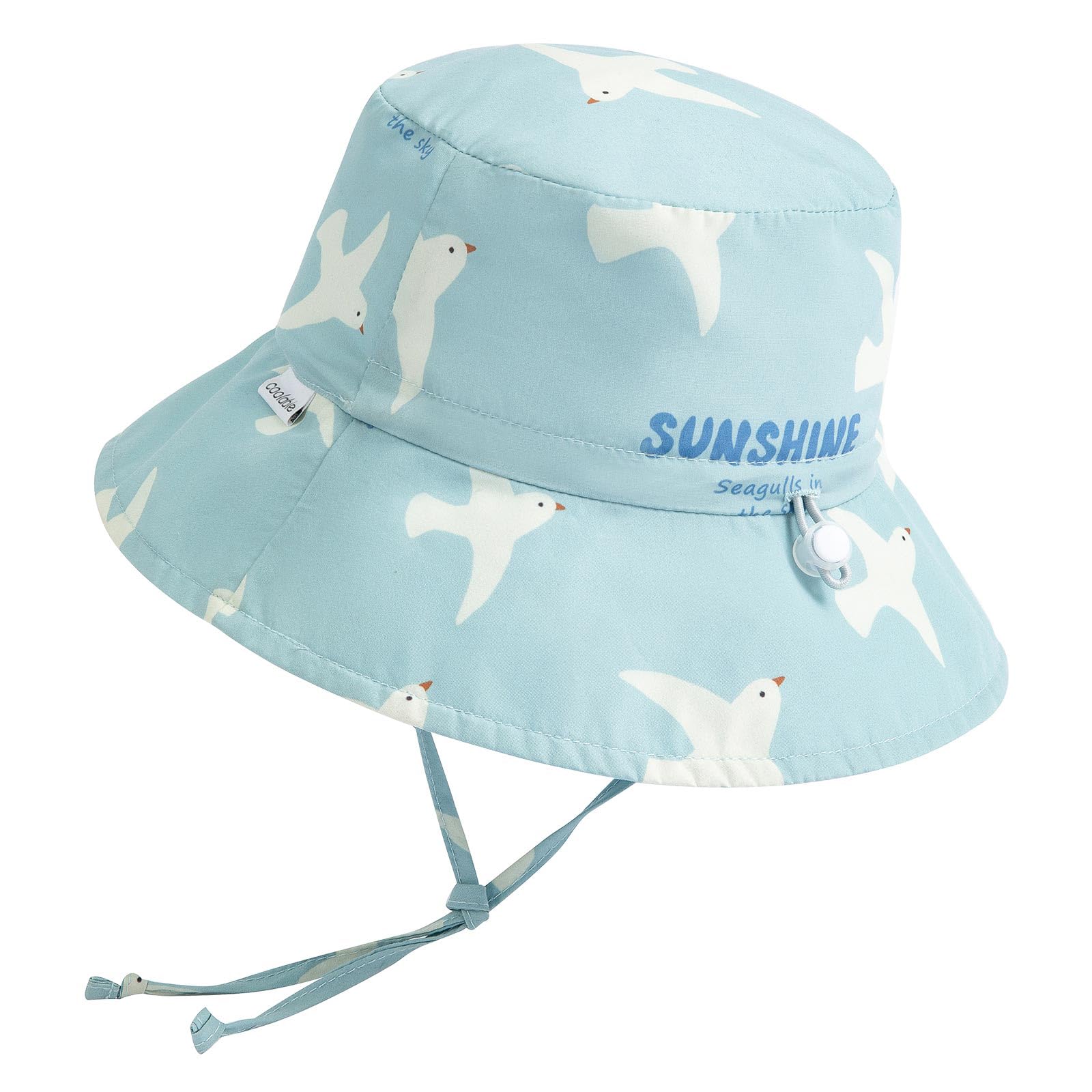 coolable Cappello da Sole per Bambini Pieghevole e Regolabile, Cappello a Secchiello Estivo con Ampio Bordo, Protezione UV UPF 50+ per Neonati e Bambini