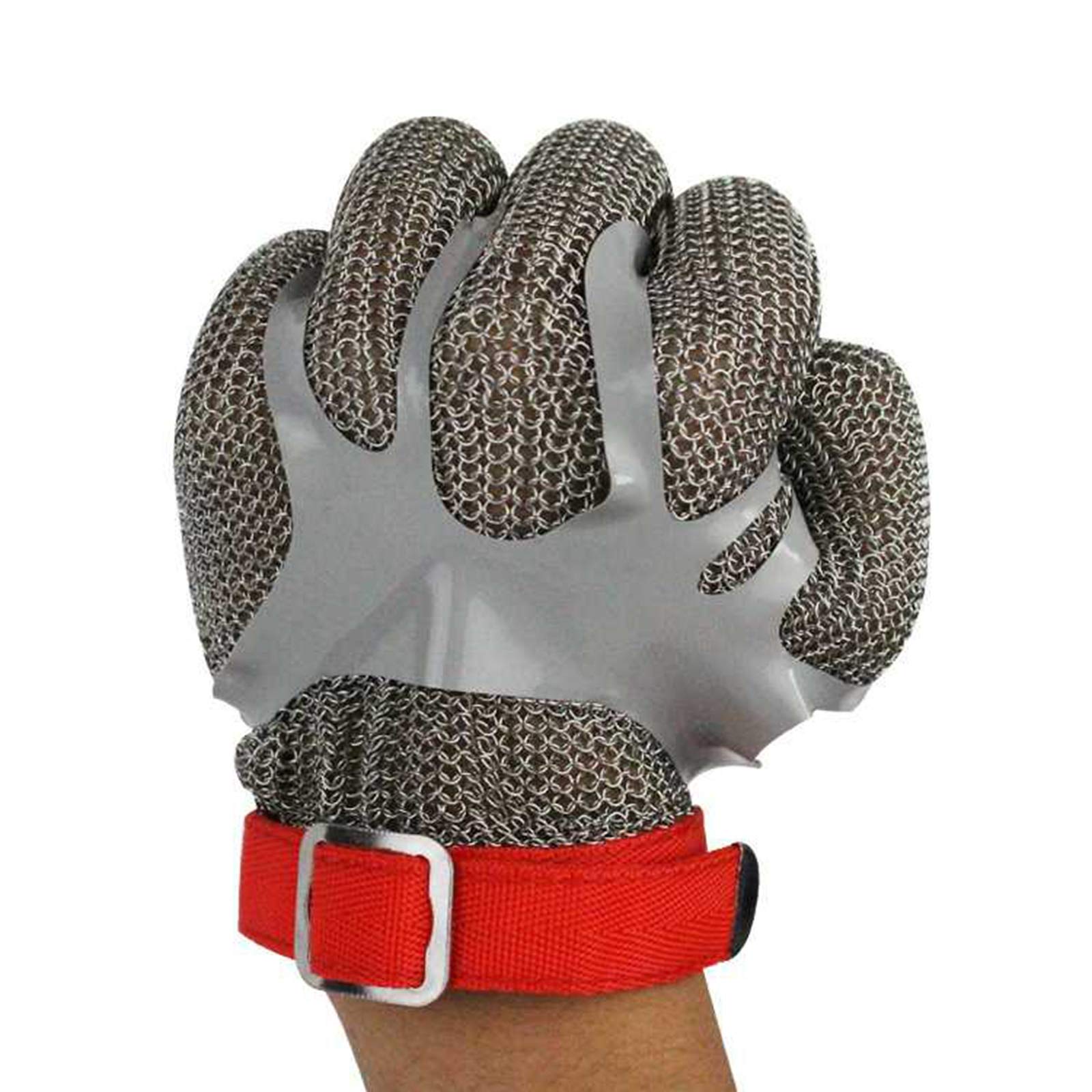 Guantes Anticorte Guantes De Malla De Acero Inoxidable 304 Resistentes A Cortes, Guantes De Trabajo De Seguridad De Grado 5, Comunes para La Mano Izquierda Y Derecha (Size : Large)