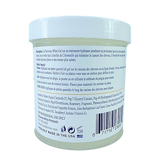 Miniatura 9 de Gel de trenza, localización y borde extra para cabello relajado y natural, 16 onzas (romero)