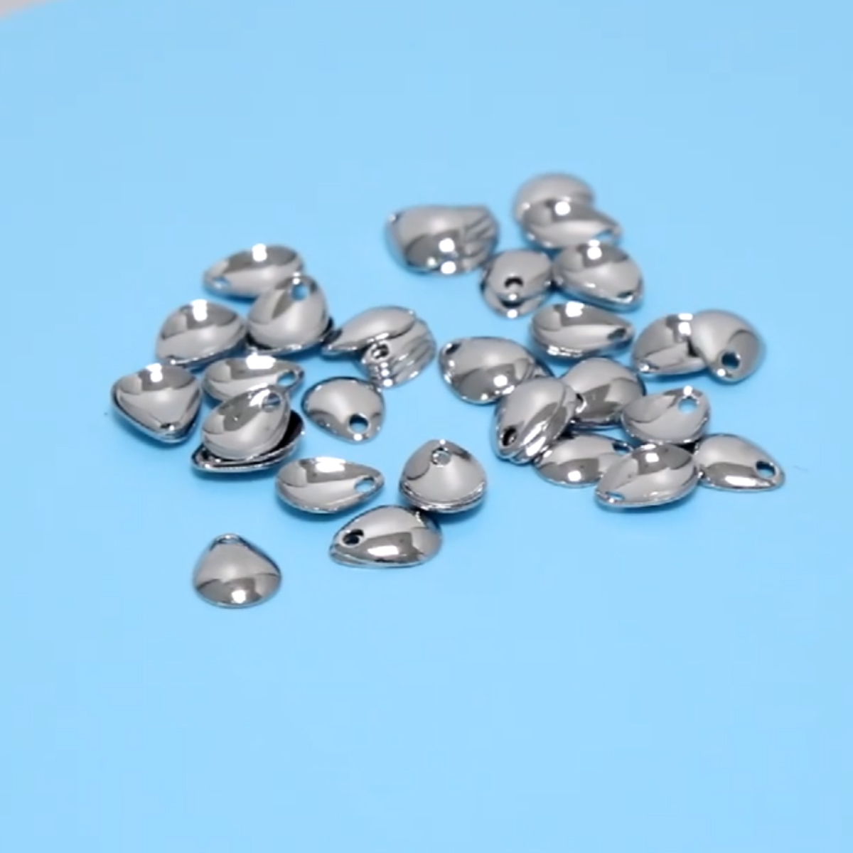 OriGlam Set di 50 esche a cucchiaio, fai da te, per fai da te, esche a cucchiaio, in metallo, per vermi spinner, esche, cucchiai, rig (oro