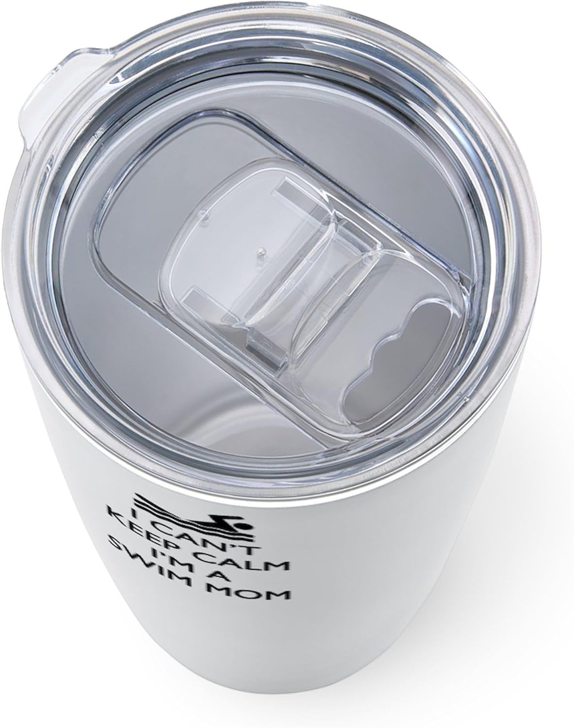 CafePress Keep Calm Swim Mom Travel Mug 20 oz. Insulated Stainless Steel Coffee Tumbler