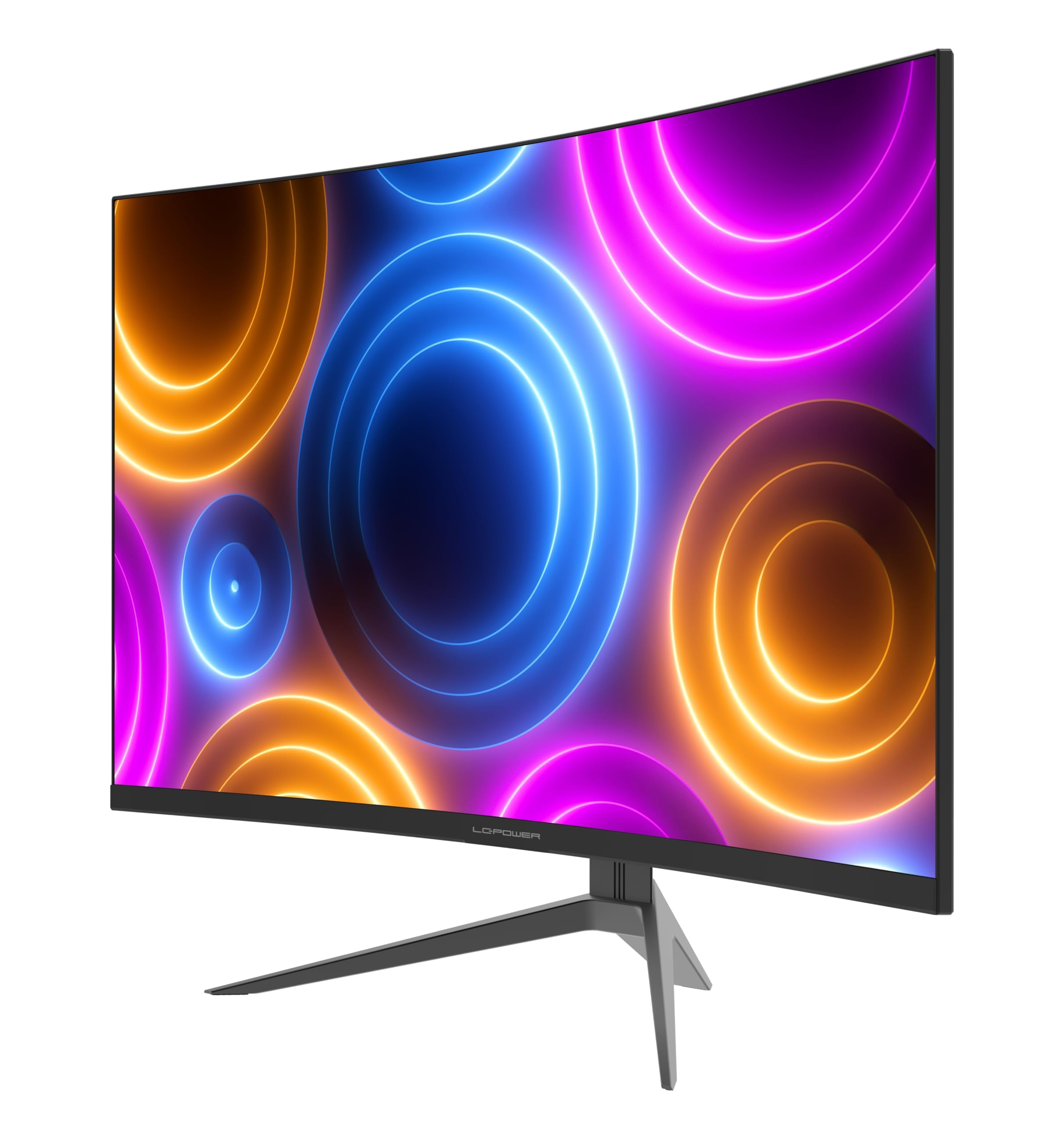 LC-Power LC-M27QC Monitor Gaming Curvo 27 Pollici, QHD 2560 x 1440, 180 Hz, 1 ms MPRT, 1500R, 4000:1, 16:9, Pannello VA, FreeSync,125,1% sRGB, 93,8% DCI-P3, DP/HDMI, Nero