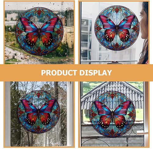 Miniatura 3 de GANAZONO 2 calcomanías de decoración de vidrio, calcomanías estáticas para ventana, pegatina para puerta, pegatina para puerta de bricolaje,