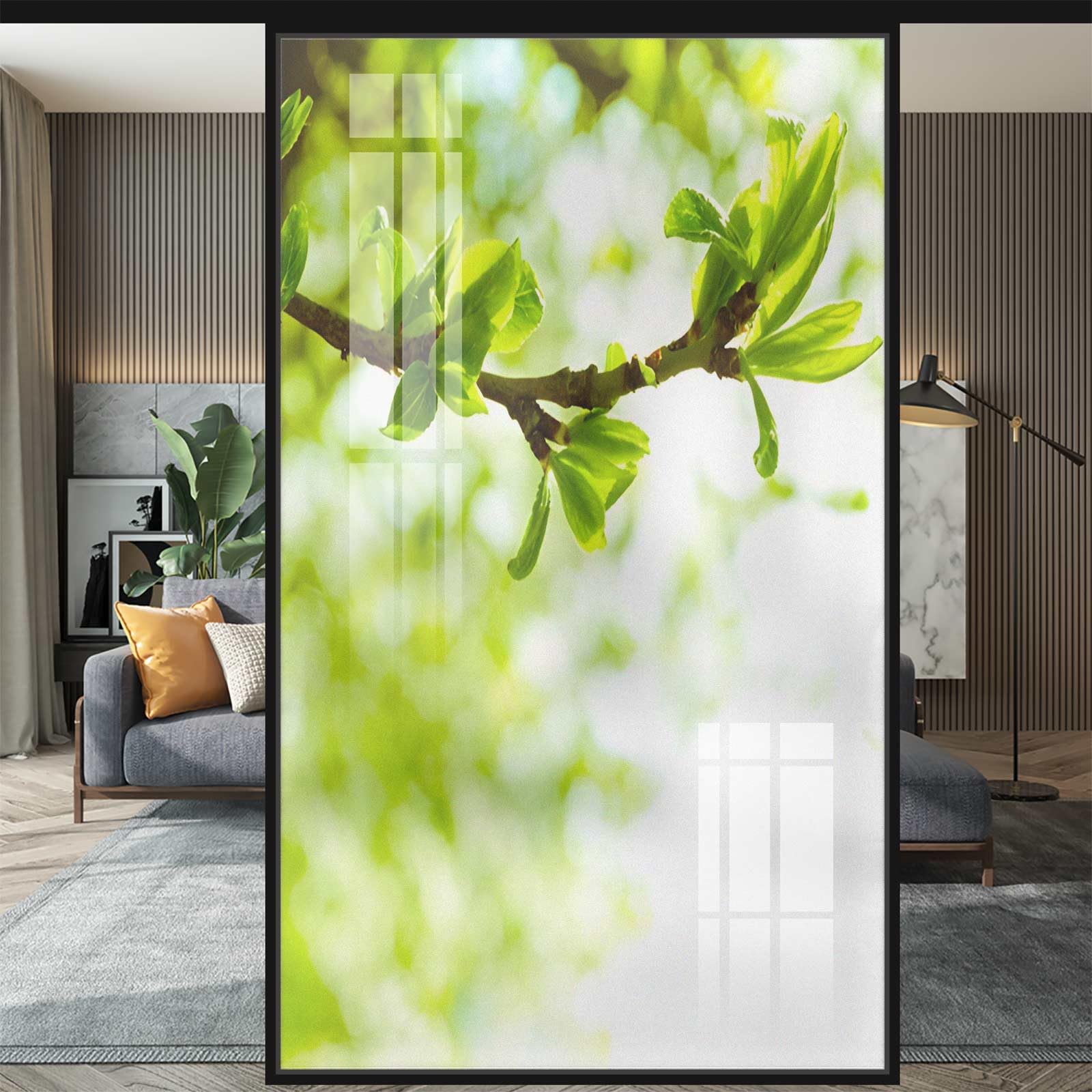Tree Branch Privacy Window Film – 60x180cm Static Cling Decorative Sticker For Glass | UV & Heat Blocking, No Glue, Shatterproof - View #13