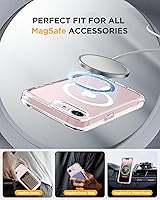 Vista 857 de Miracase Funda magnética para iPhone 14 de 6.1 pulgadas, protector de pantalla de vidrio templado integrado + protector de lente, compatible