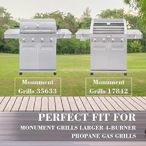 Miniatura 6 de Hisencn Placas térmicas para parrillas Monument 24367 17842 35633 77352 41847NG 77352MB más grandes de 4 quemadores de gas propano, tienda de