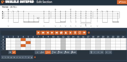 Ukulele Notepad - Tab Editor
