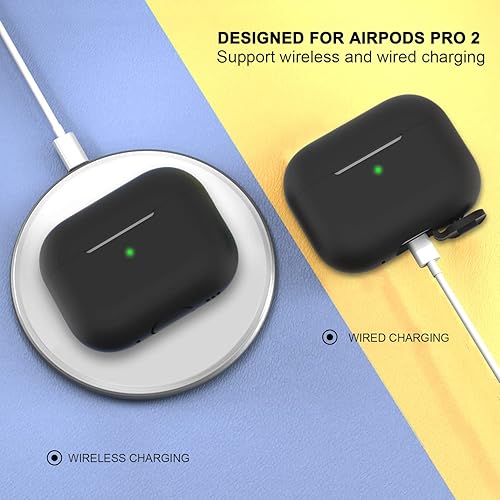 Miniatura 3 de ATUAT Funda para AirPods Pro de 2 generación (2022), accesorios de protección de silicona suave para hombres, mujeres, niños y niñas, para Apple