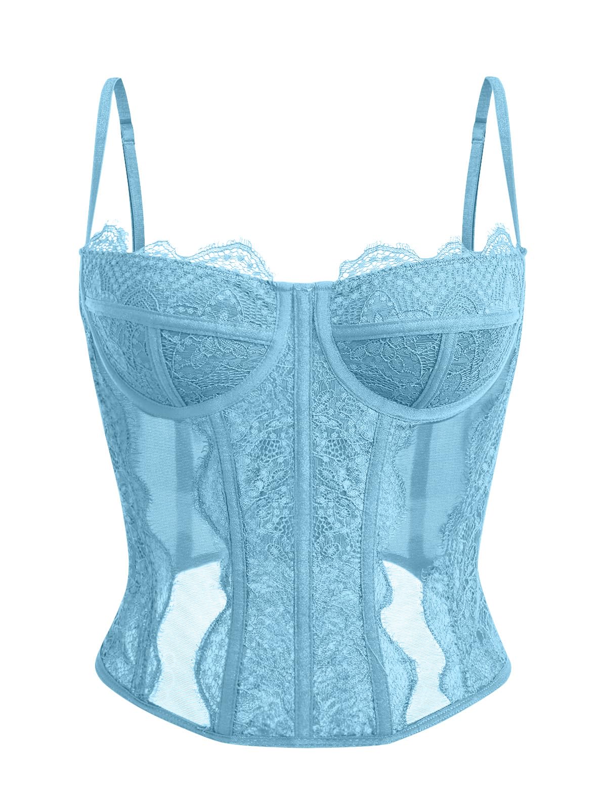 Dealmore Corset Tops for Women Going Out Fall Fashion Crop Sexy Lace Outfit