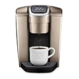 Keurig K-Elite Single Serve K-Cup Pod Coffee Maker, with Strength and Temperature Control, Iced Coffee Capability, 8 to 12oz Brew Size, Programmable, Brushed Gold