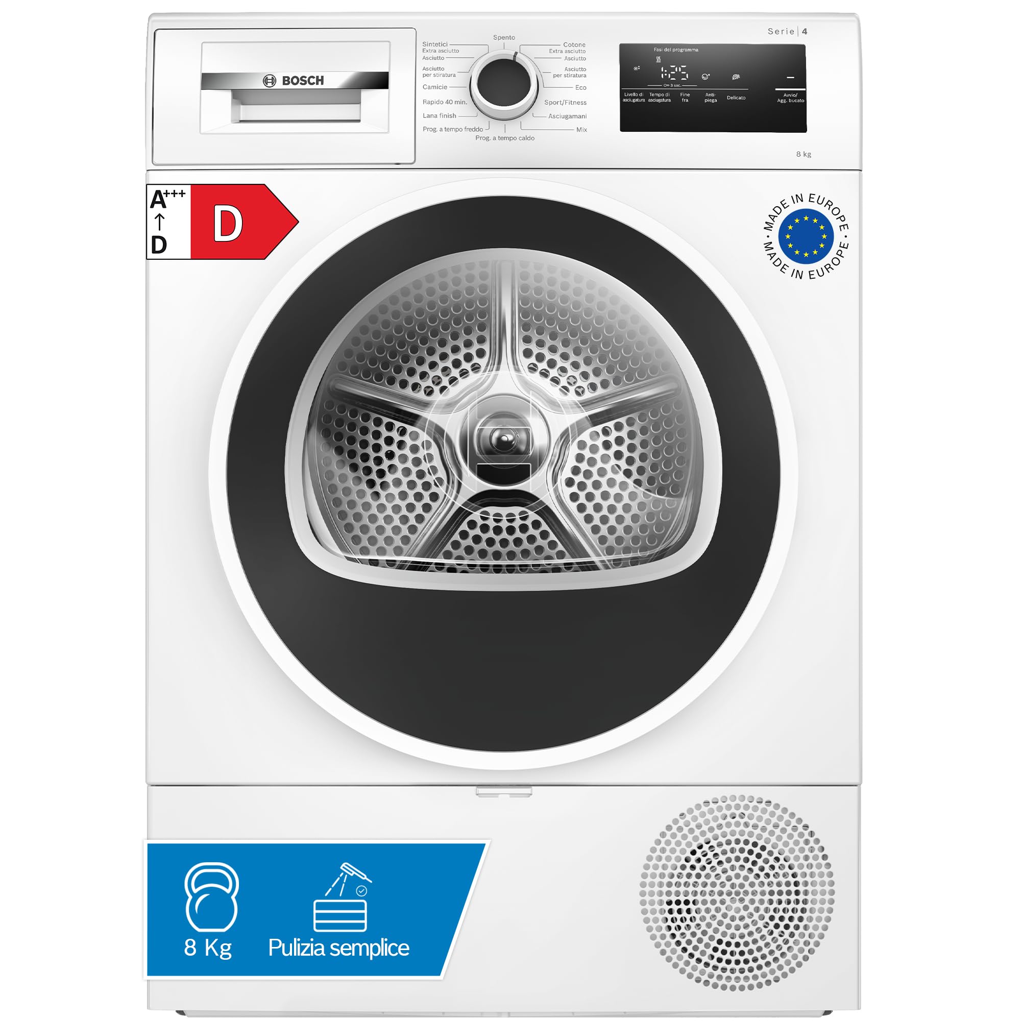Serie 4 Secadora 8 kg WTH85218II