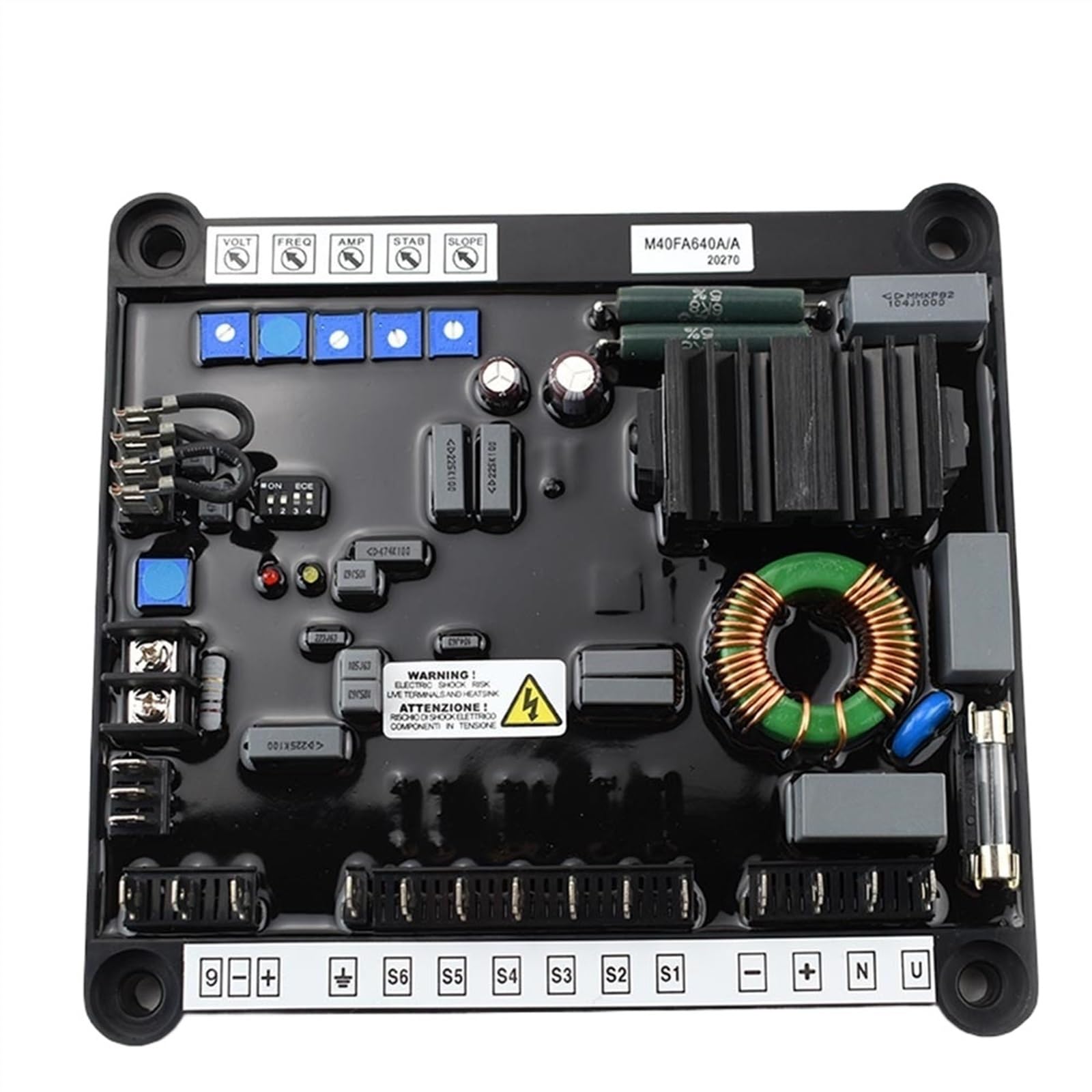 Generador diésel silencioso sin escobillas Marki M40FA640A Reguladores de voltaje automáticos 380 V trifásico Estabilidad ajustable
