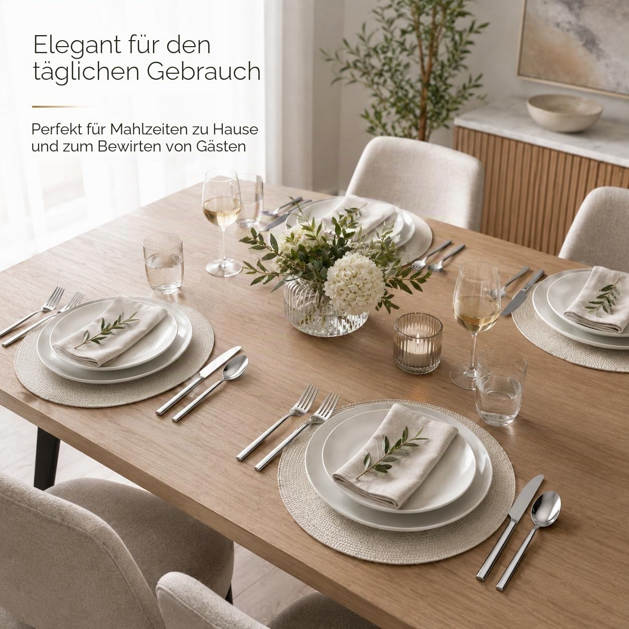 EXZACT 20 tlg geschmiedet Besteckset Edelstahl Besteck Essen für 4 Personen