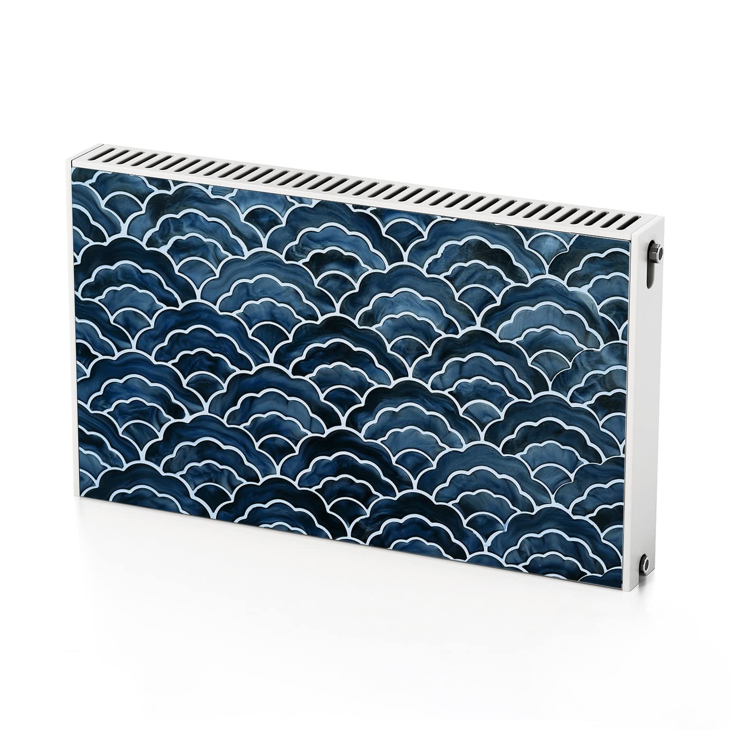 Décoration de radiateur vagues japonaises pour un salon zen et chaleureux
