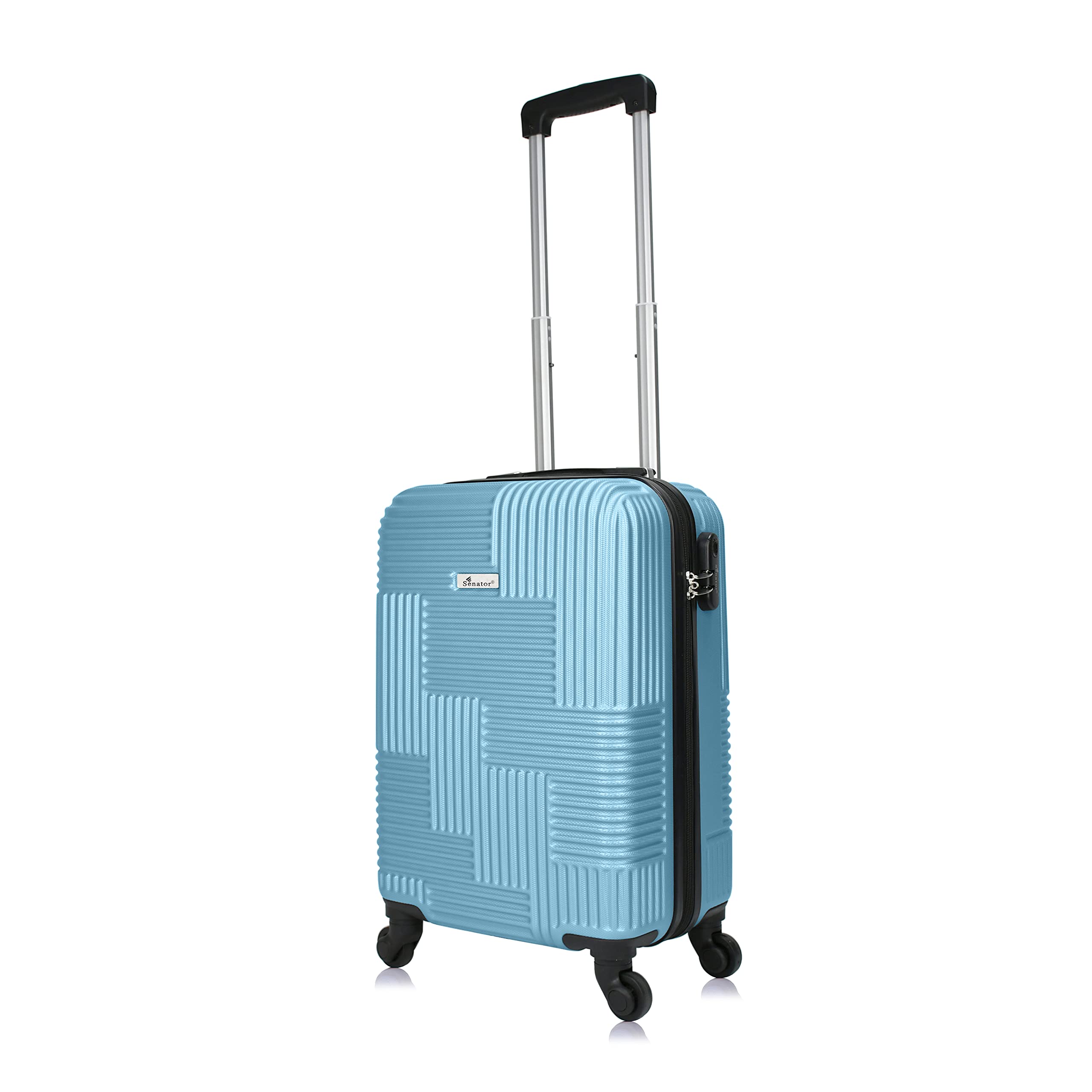 Hard Case Carry on Luggage 20 Inches Small Suitcase with Wheels for Unisex – KH110 | ABS Lightweight Carryon Luggage with Spinner Wheels 4 (Carry-On 20-Inch, Light Blue)