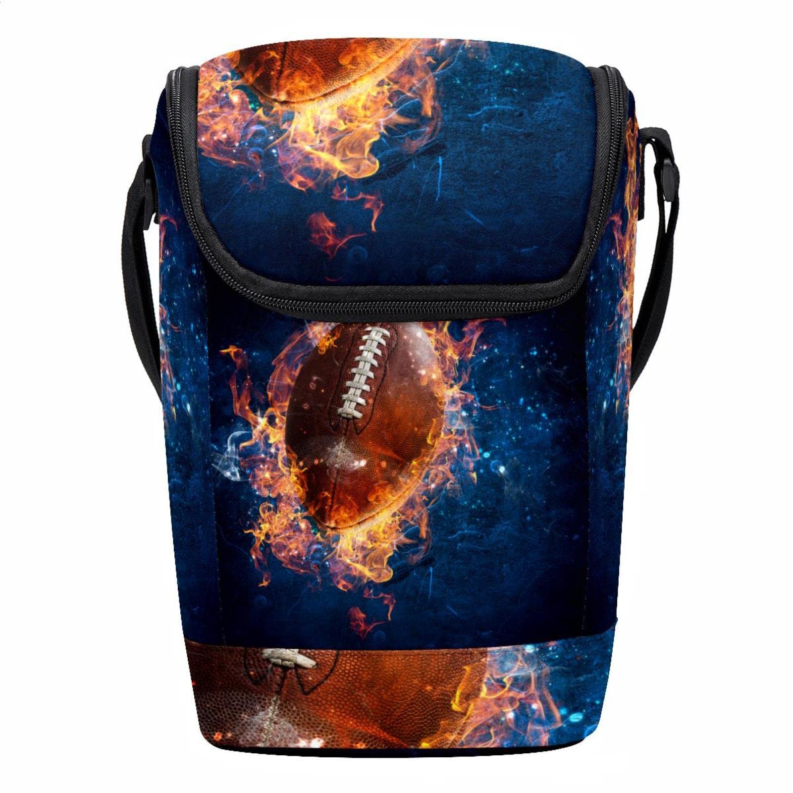 Juego de fútbol americano (2) fiambreras con bolsa de almuerzo aislante contra derrames