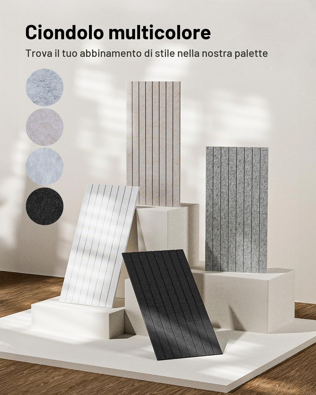 Soundsbay Pannelli Fonoassorbenti Autoadesivi 2.16m²-3 Pezzi Bianco | Pareti per Trattamento Acustico Decorazione, Pannello fonoassorbente, 120x60x0.9cm