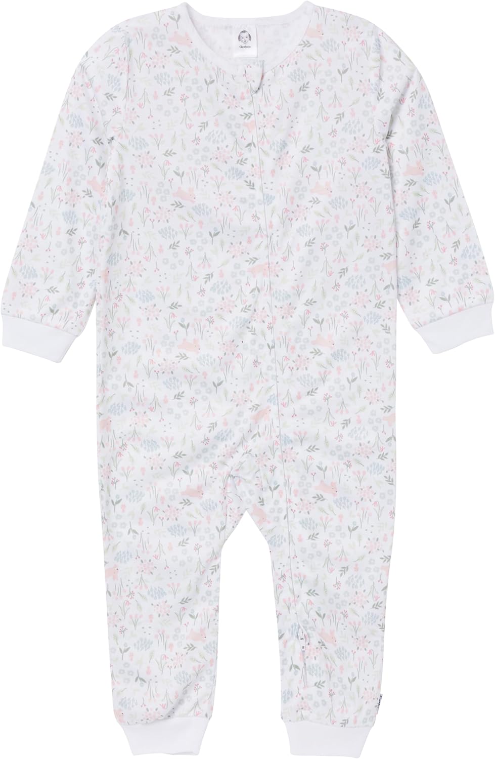 Gerber baby-girls 3-pack Loose-fitting Footless Pajamas - Image 4