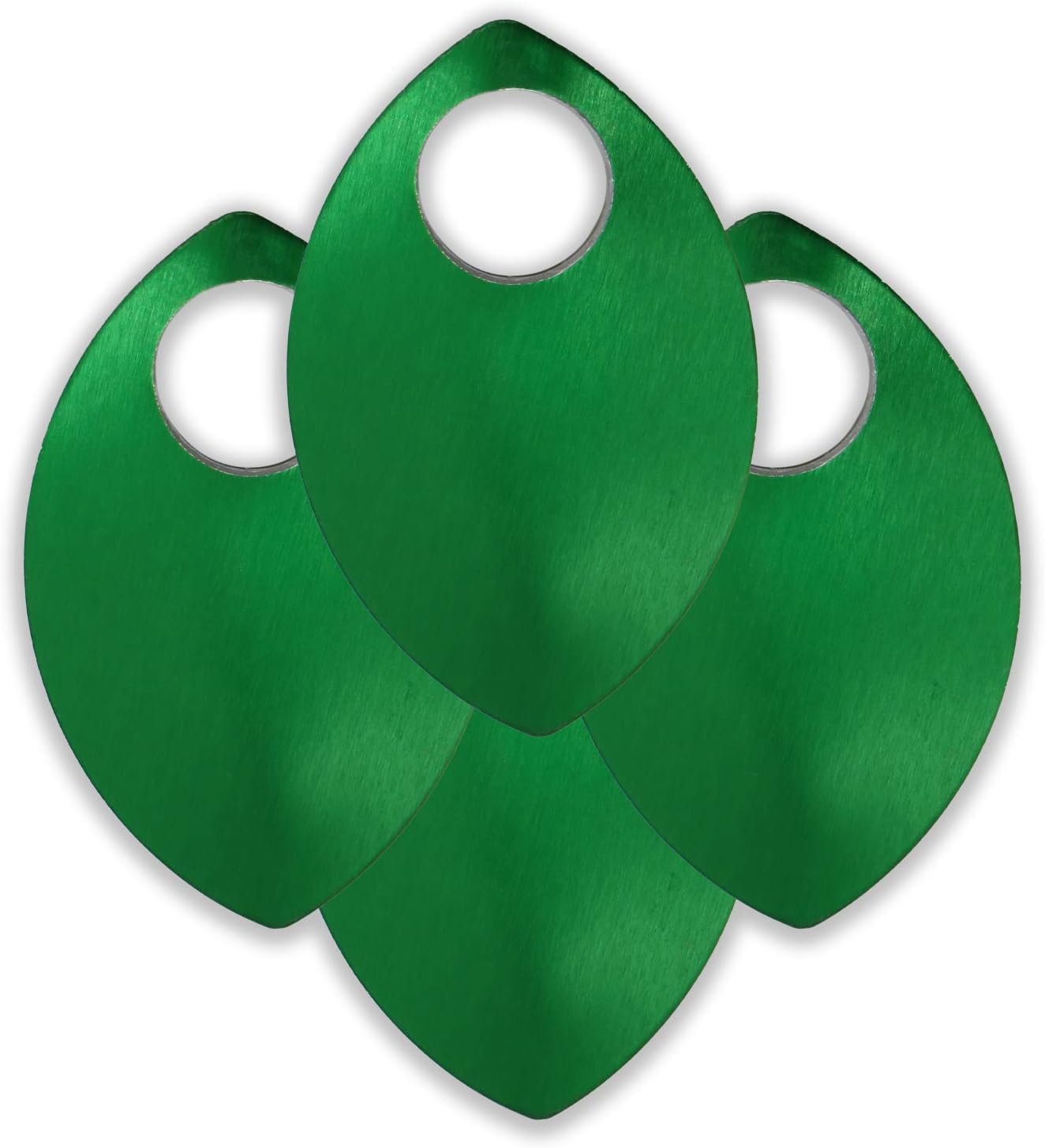 TheRingLord.com Medium Anodized Aluminum Scales - Green - 100 Scales