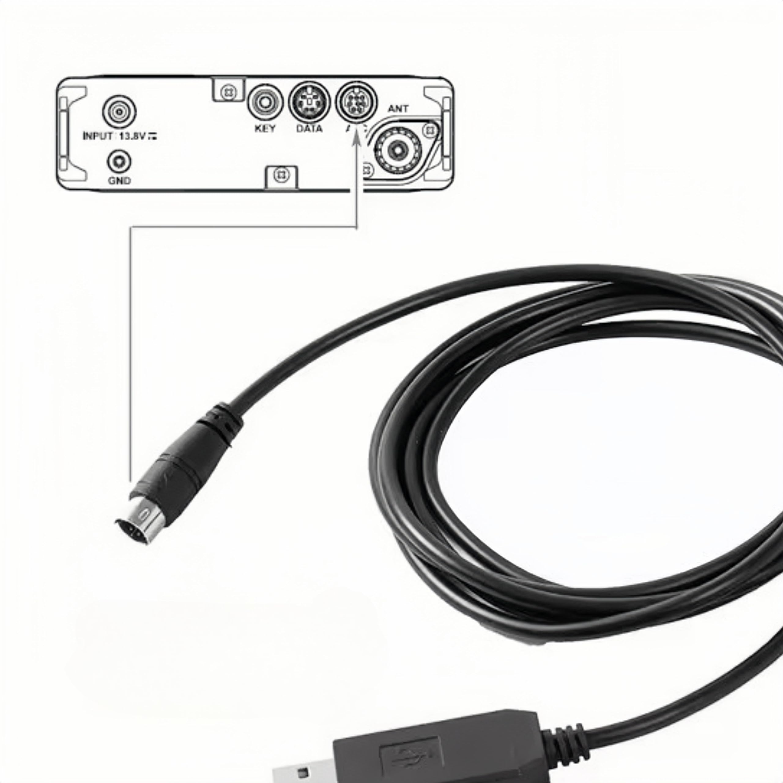 Câble de programmation CAT isolé Yaesu FT-8x7