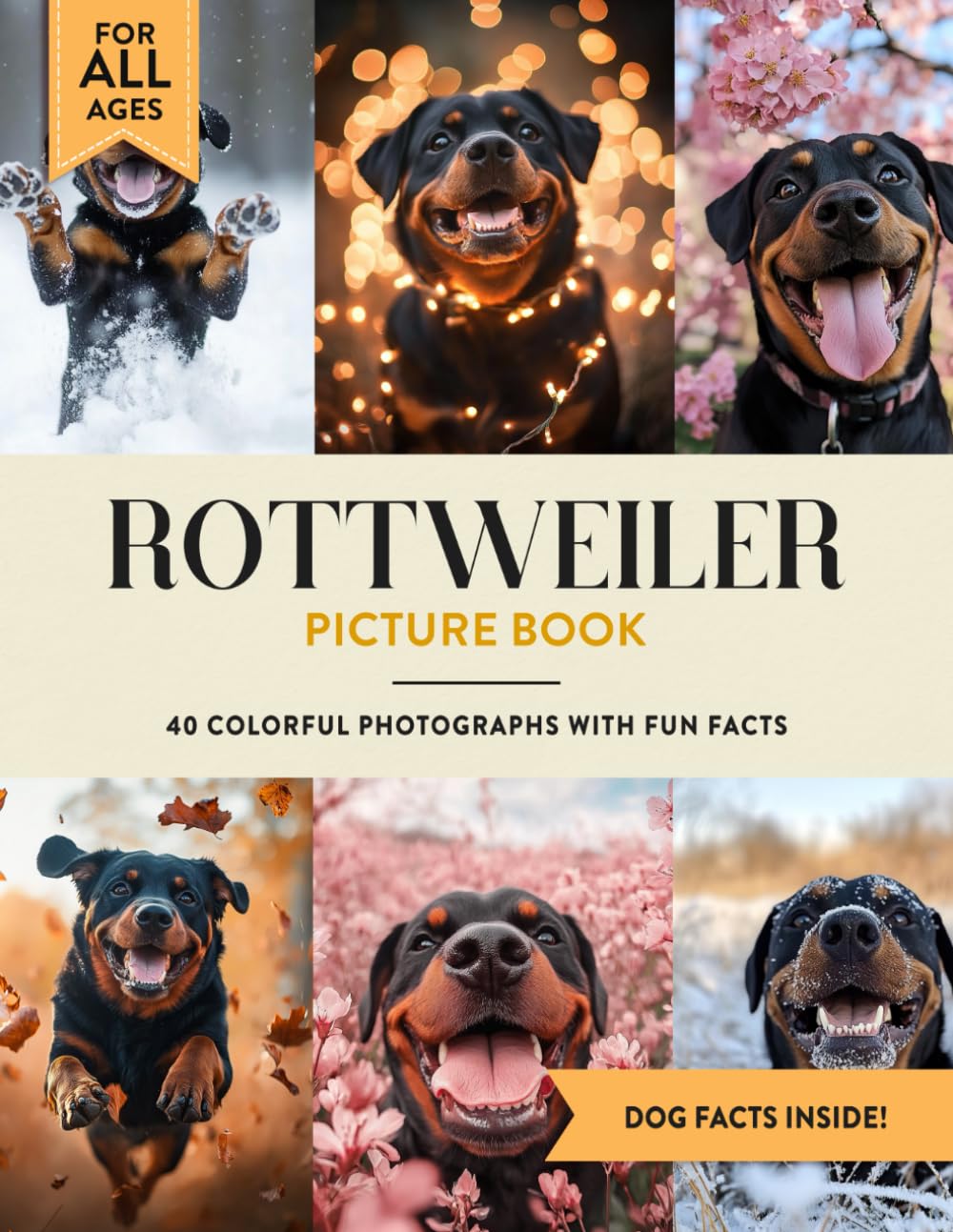 Rottweiler Picture Book: 40 Colorful Photographs with Fun Dog Facts for Kids & Adults