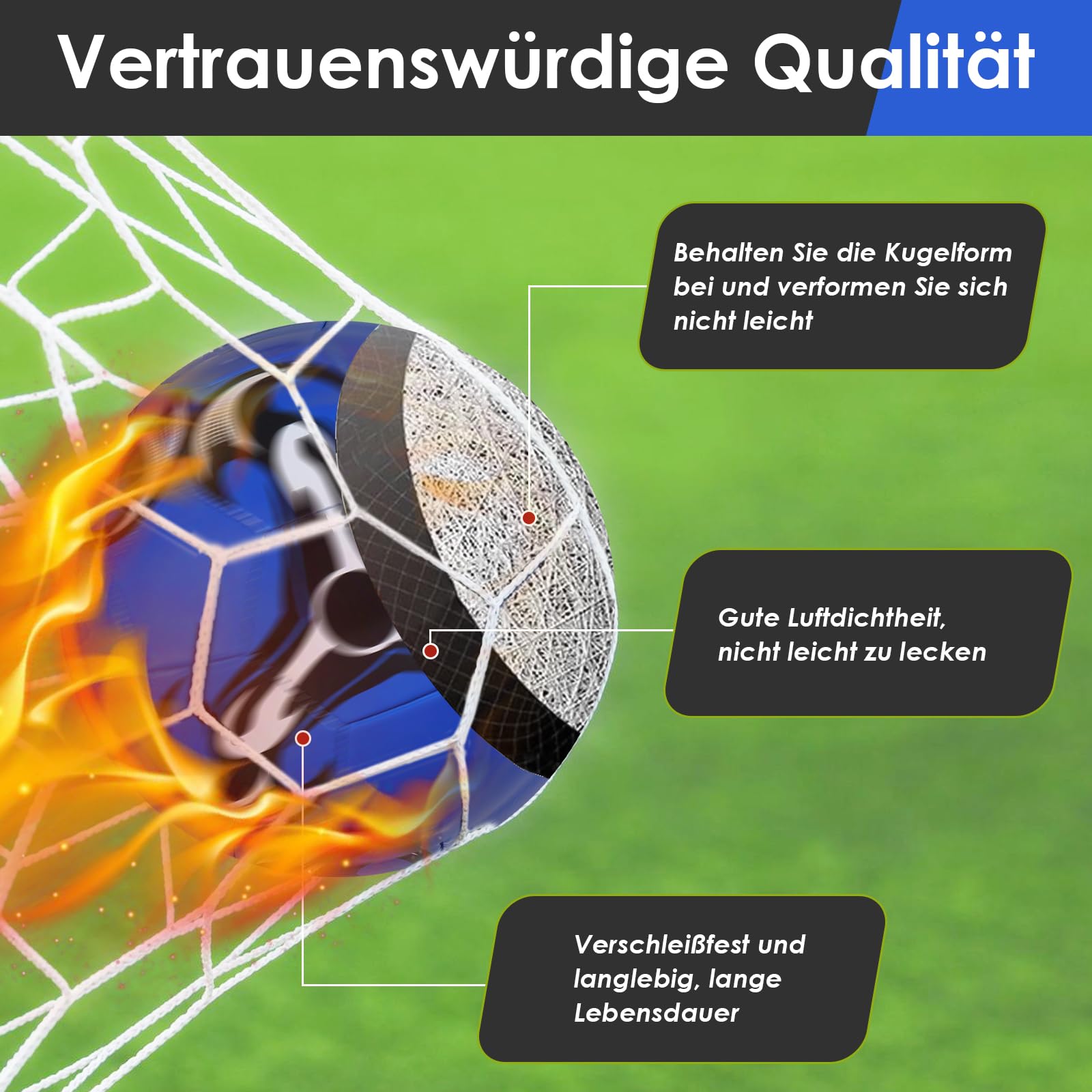 Balones de fútbol tamaño 5, tamaño oficial, 5, fútbol, fútbol, niños, unisex, balones de fútbol profesionales para exteriores e interiores para jóvenes y adultos