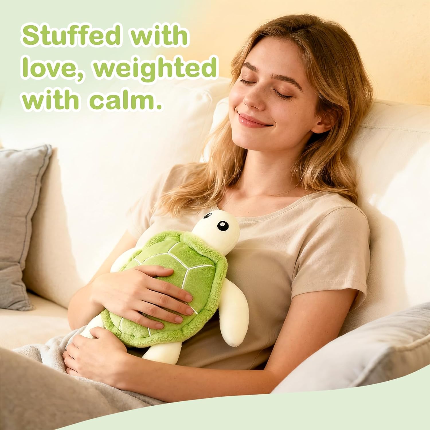 Sea Turtle Cute Microwavable Stuffed Animal Heating Pad – Plush for Period Cramp Relief, Funny Gifts for Women, Girlfriend, Daughter, Teens - Image 4