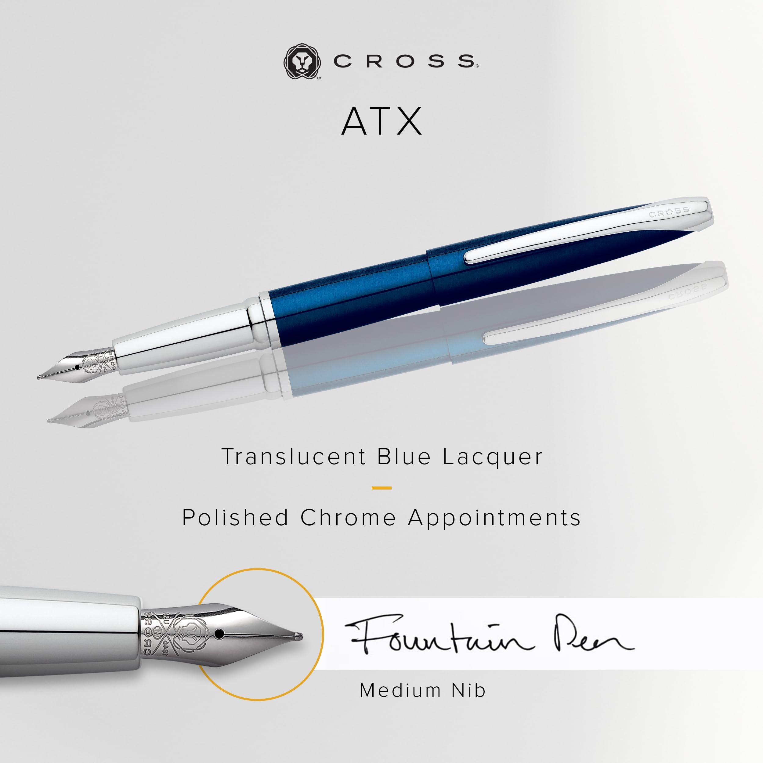 CROSSの万年筆とシャーペン　ボックス付き Amazon | CROSS シャープペン 万年筆 M 中字 ATXM トランスルーセント