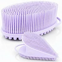 Vista 14 de Nuevo exfoliante de silicona exfoliante Avilana fácil de limpiar, ecológico, larga duración, y más higiénico que el lufa tradicional., Total 1, Rosa