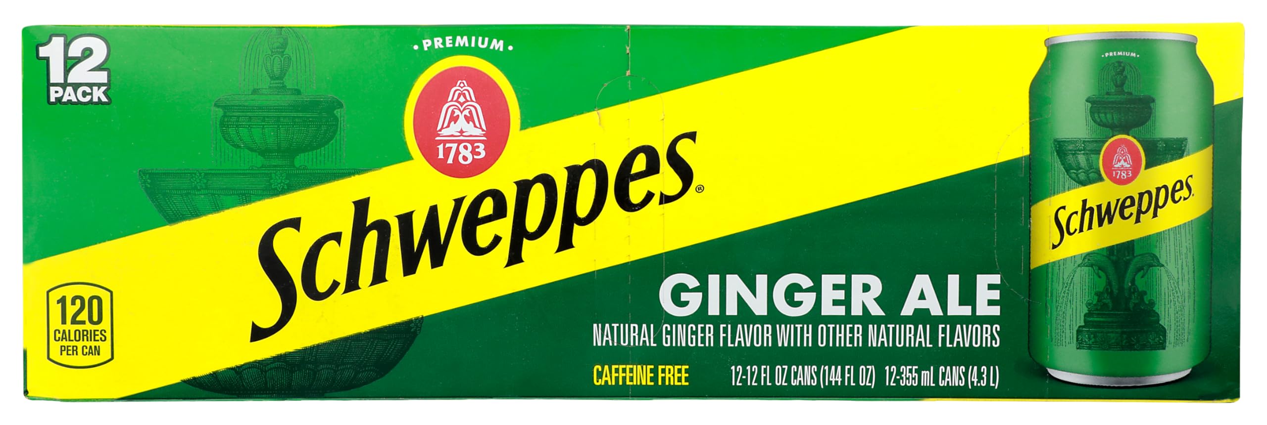 Ginger Ale Soda, 12 fl oz cans, 12 pack