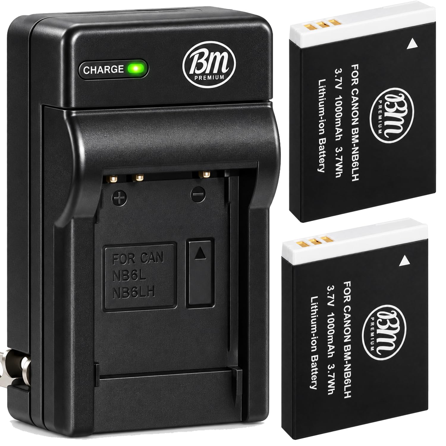 Amazon.com : BM Premium 2 NB-6LH Batteries & Charger for Canon