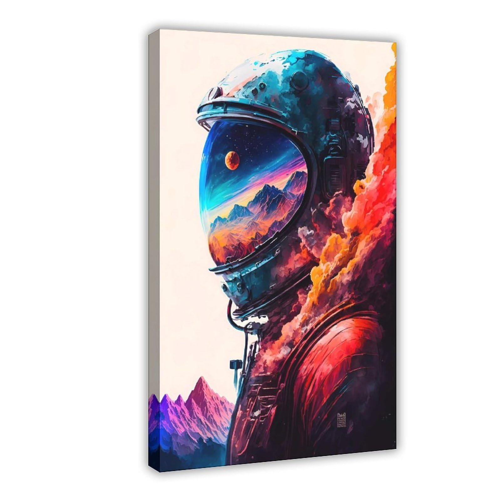 Bareronor Astronaut Poster Canvas Poster Bedroom Decor Landscape Office Room Decor Gift 20" L X 30" W