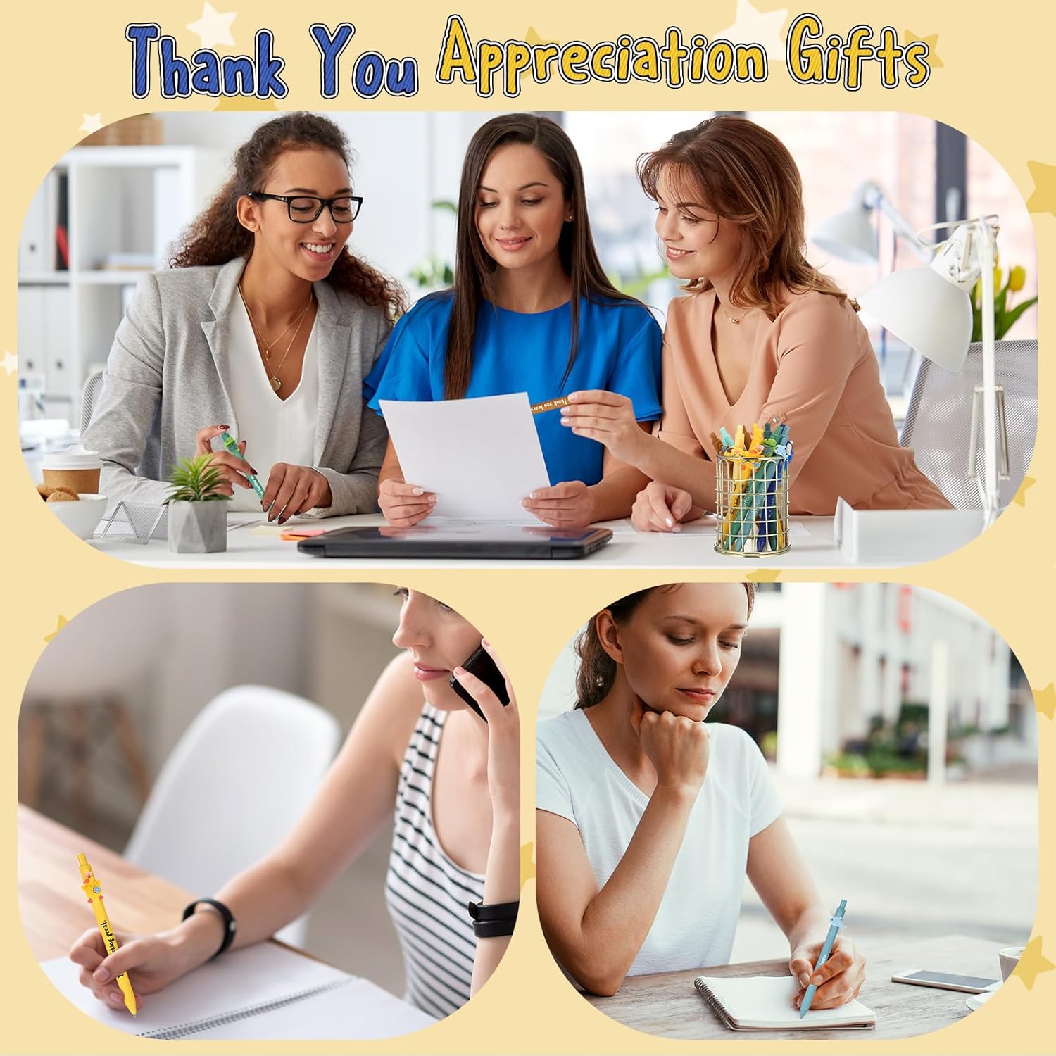 TecUnite 40 Pcs Christmas Inspirational Gifts Funny Animal Pens Bulk Motivational Animal Ballpoint Pens Positive Gift Appreciation Gifts for Teacher Students Employees Staff Nurse Coworkers Team - Image 6