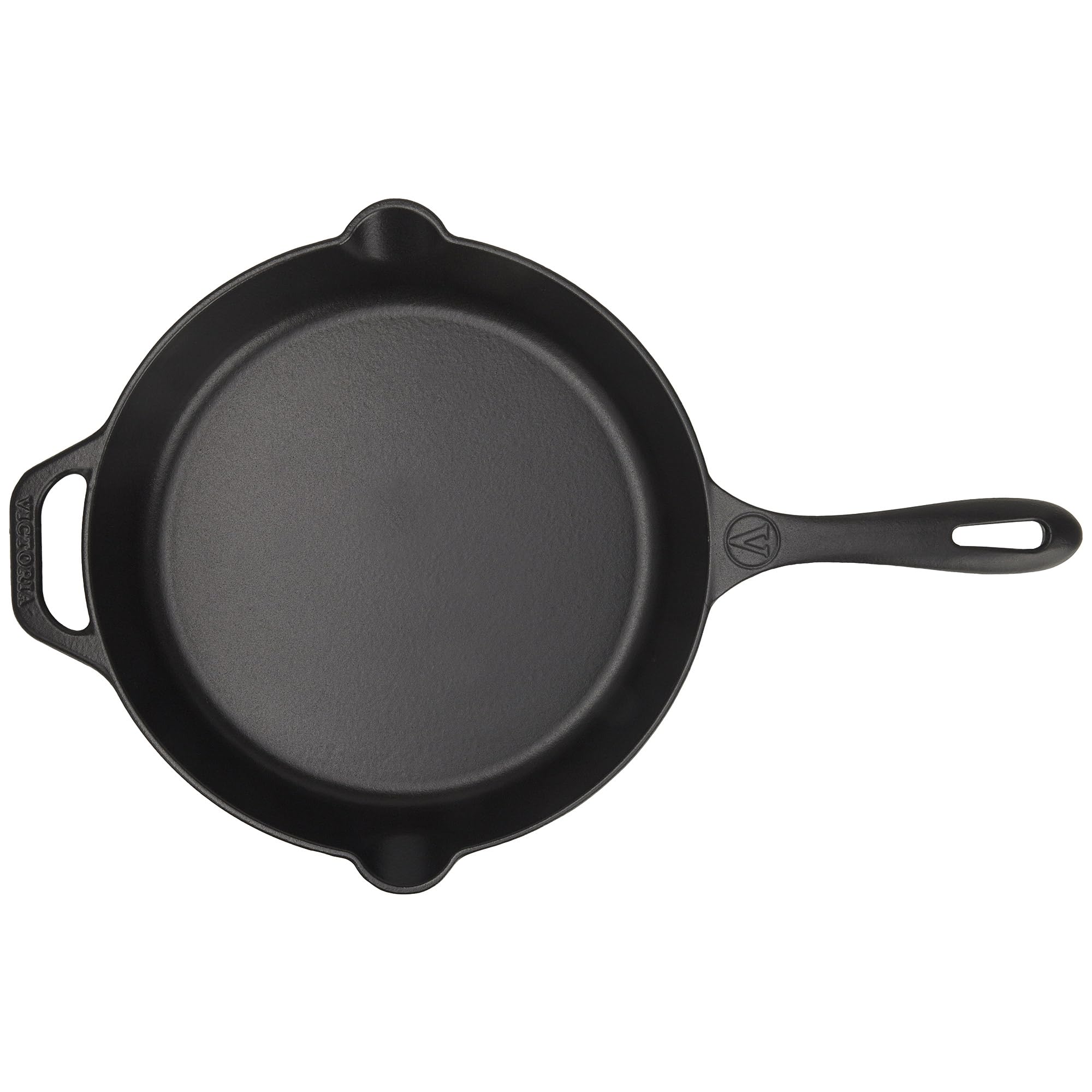 VICTORIA Padella in Ghisa Smaltata Induzione da 30cm, Adatta per, Fuoco, Barbecue, Forno, Vetroceramica e Gas, Cast Iron Skillet Senza Sostanze Tossiche, Senza PTFE e PFOA