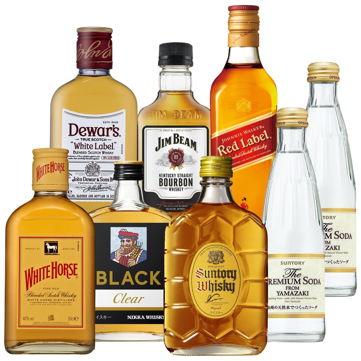 Amazon.co.jp: ワールドウイスキー6本 (180～200ml) 飲み比べセット +