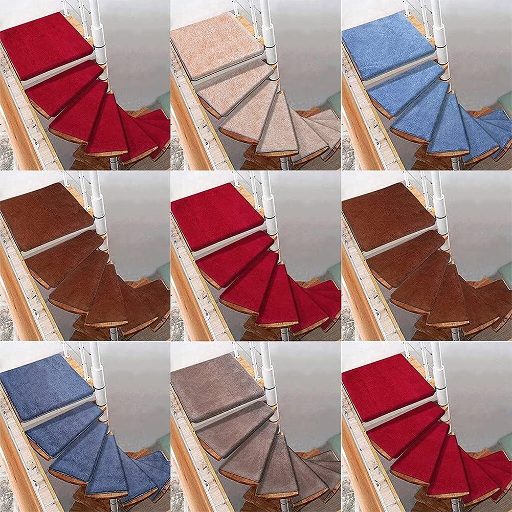 IR-Fußmatten für spiralförmigen, drehbaren Teppich, links / rechts, 1 Stück, rutschfeste IR-Pad, Trittschutz, selbstklebende Abdeckung für Innen- und Außenbereich
