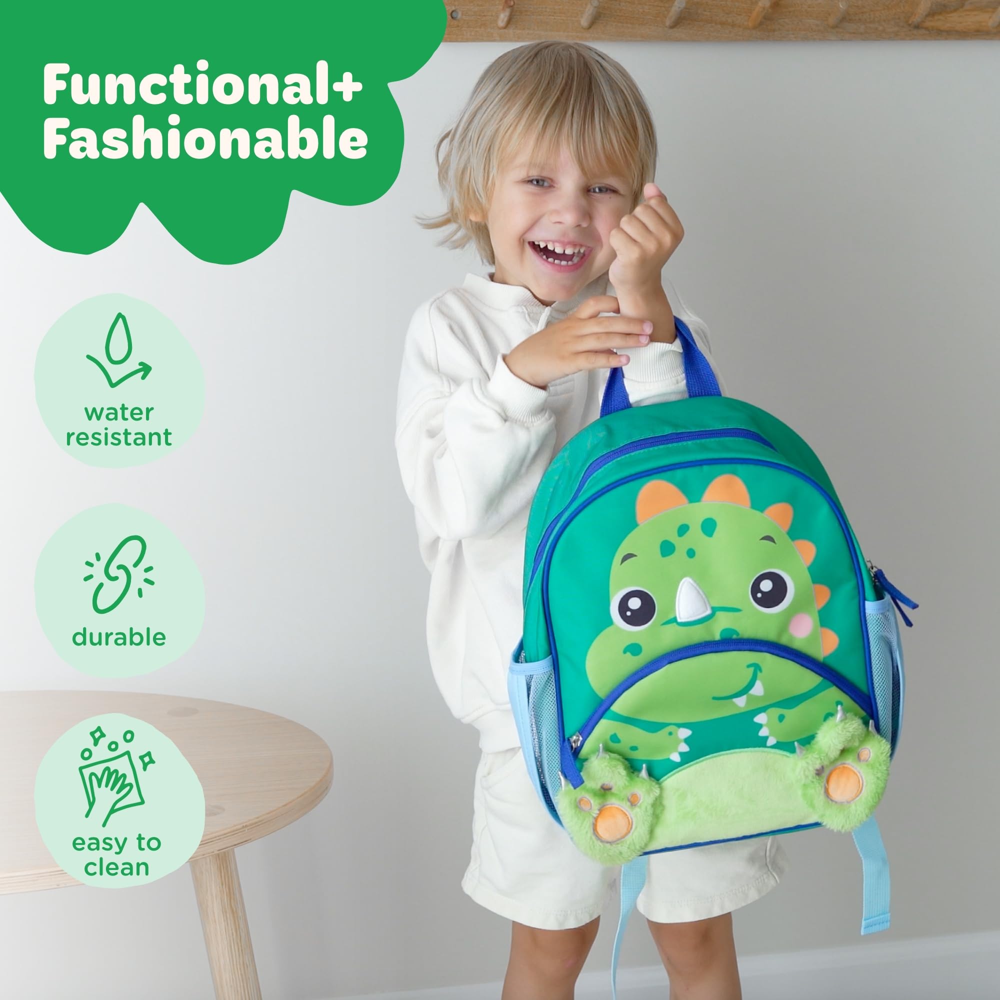 Move2Play, zaino per bambini, taglia per bambini, scuola elementare, scuola materna, progettato per ragazzi e ragazze dai 4 anni in su