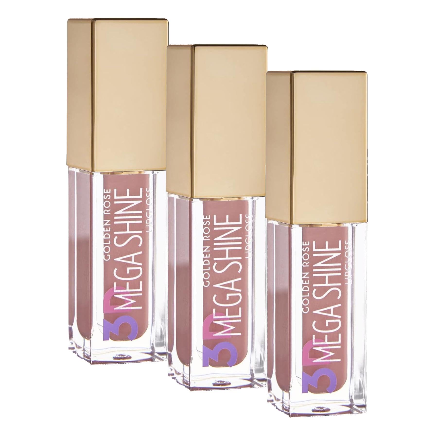 Golden Rose 3D Mega Shine Lipgloss No: 102 Dudak Parlatıcısı (3 paketi)