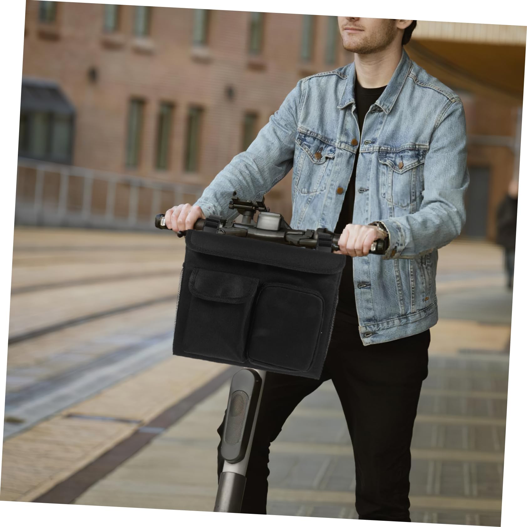 VALICLUD Borsa per Sedia a Rotelle e Rollator, Organizer Oxford Nero Tasche Multiple, Grande Capacità per Anziani