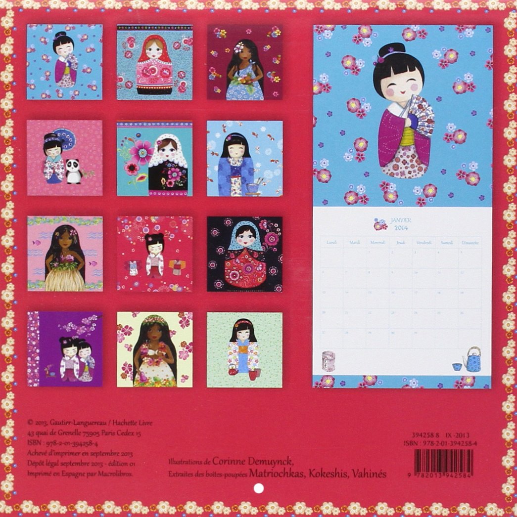 Calendrier Poupées du monde 2014
