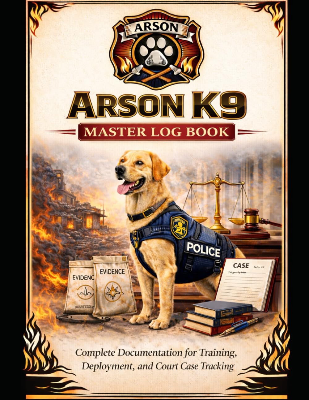 Arson K9 Master Log Book: Complete Documentation for Training, Deployment, and Court Case Tracking (Arson K9 Professional Documentation Series)