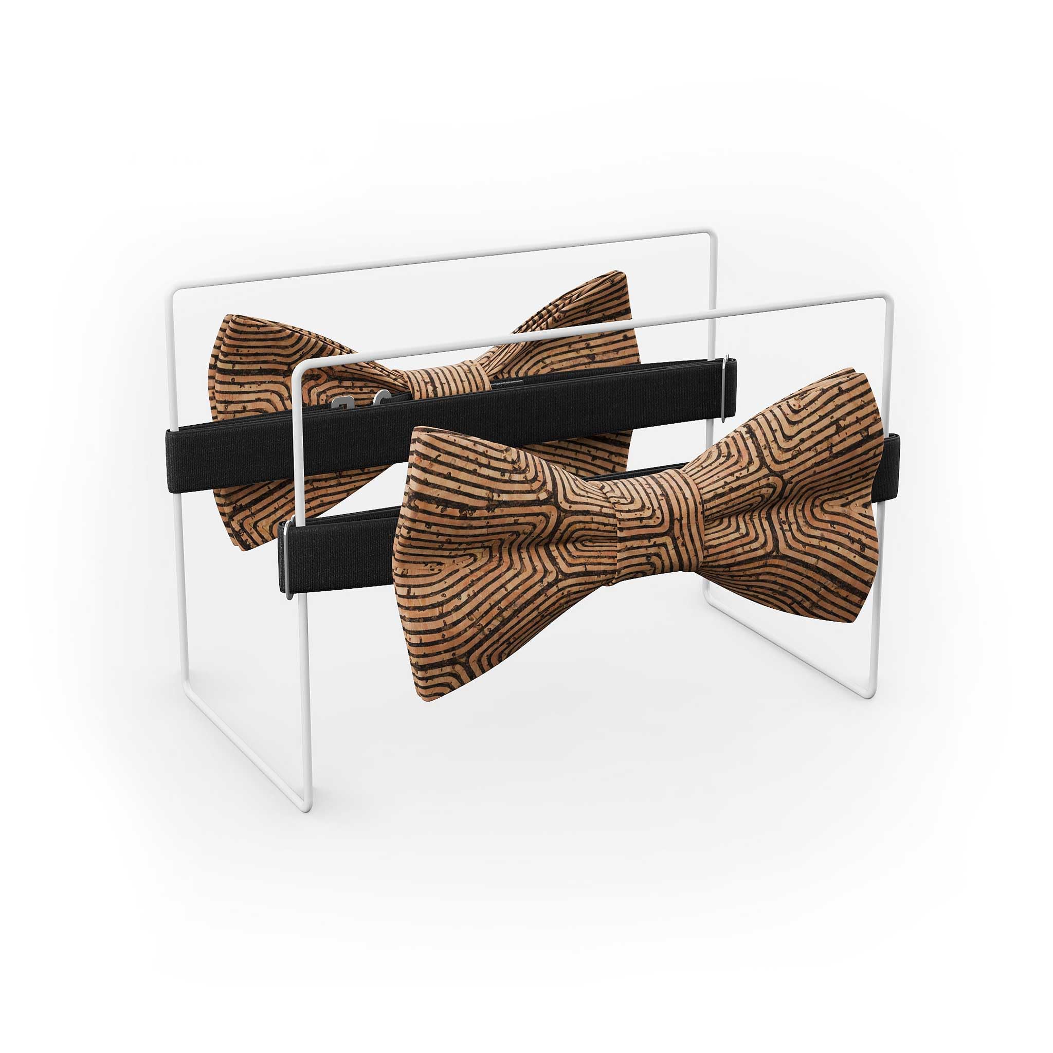 Papillon da Uomo in Sughero | Kambium Marrone | Papillon Vegano | Classic Butterfly | Accessorio da Matrimonio | Fatto a Mano in Germania