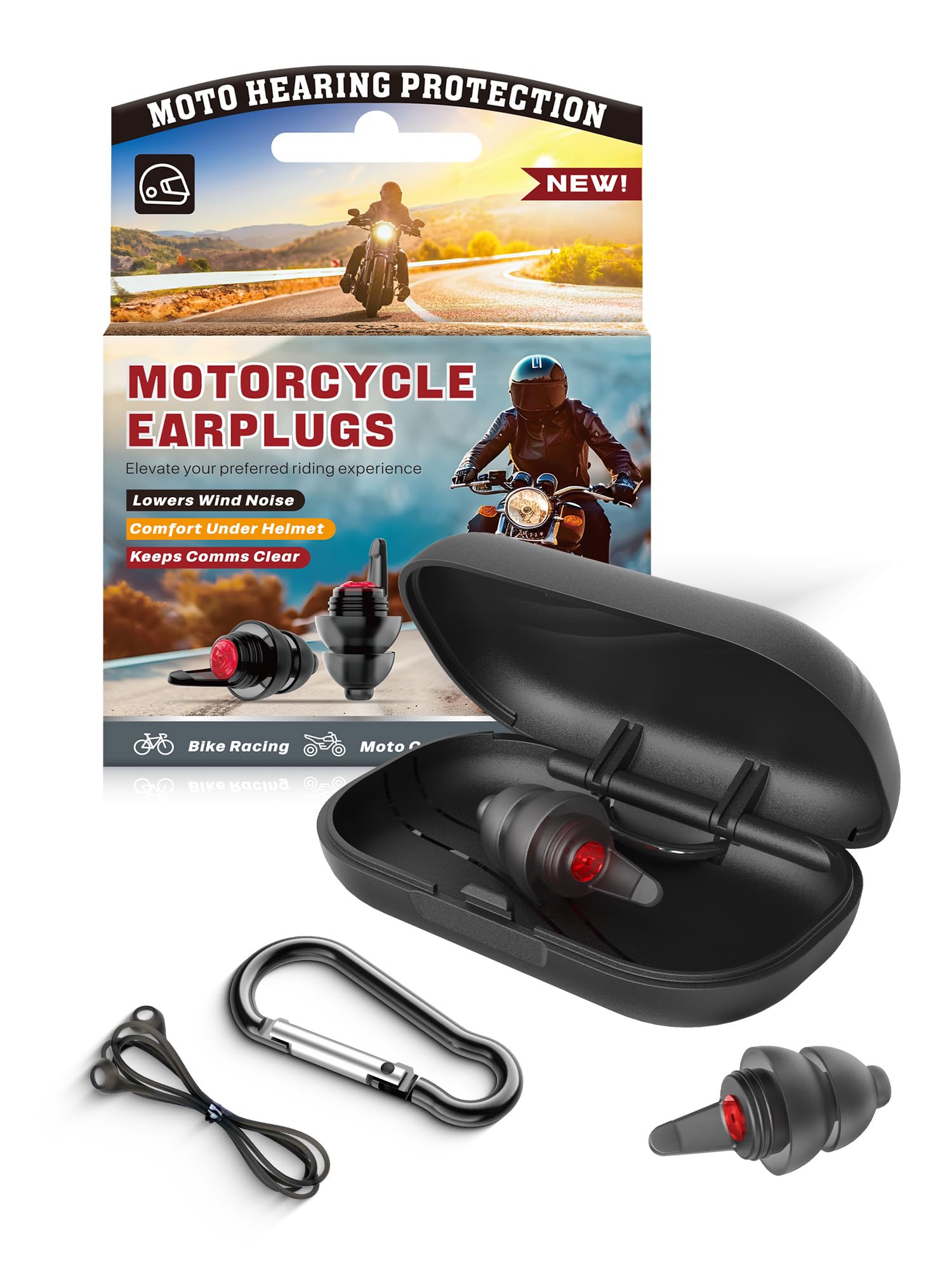 Motorcycle Ear Plugs for Wind Noise Reduction