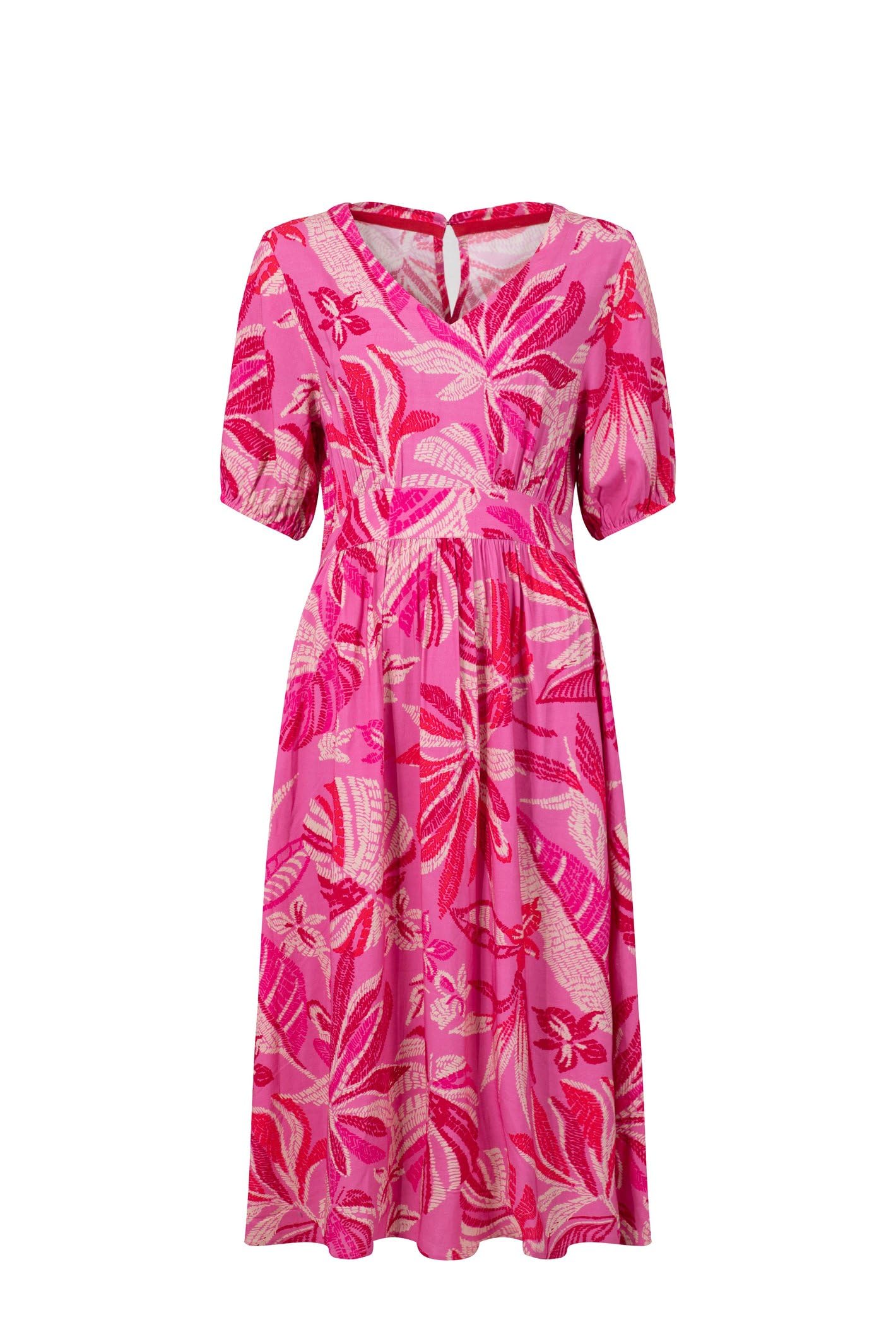 Weird Fish - Women's - Midi Dress - Size 12 - Bright Pink