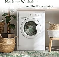 Vista 143 de Vintage Bohemian Entry Rug, 2x3 Small Entryway Rug Boho Kitchen Rugs Non-Slip Washable Indoor Door Mat, Distressed Floral Soft Accent Throw Rugs for