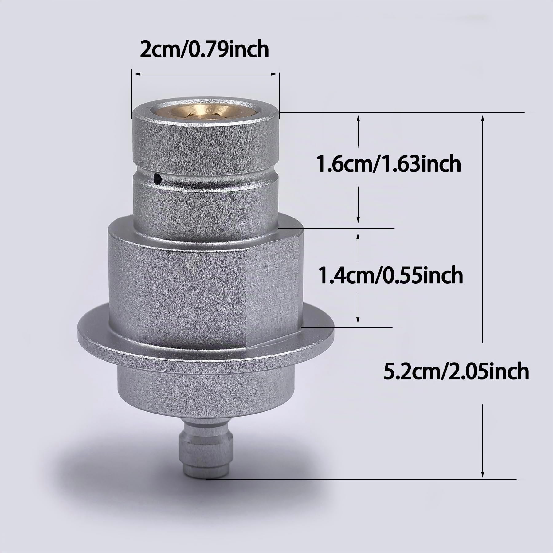 DRYHTEN Terra Duo Art Gaia Quick Connect - Macchina per acqua di soda con attacco rapido da 8 mm, per serbatoio/bottiglia di CO2 esterno
