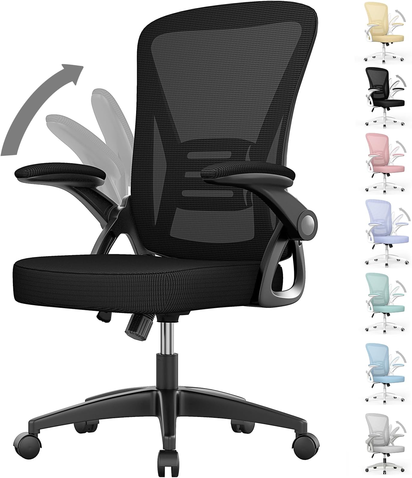 Bürostuhl Schreibtischstuhl Drehstuhl Gamingstuhl mit Kopflehne Lendenkissen 3D-Armlehne 3 Stufen 360°-Drehräder höhenverstellbar ergonomisch Mesh-Stoff Schaumstoff Grau 67 x 65 x 120-128 cm