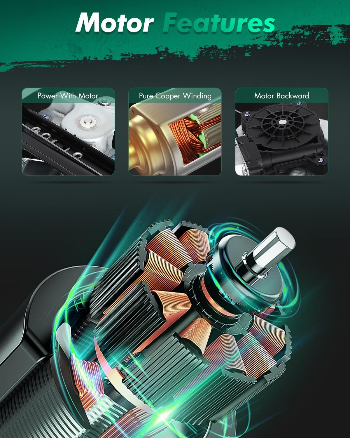 SCITOO Power Window Regulator W/Motor Front Right Fit 2012-2019 for Chevrolet Sonic Replaces OE 751-564